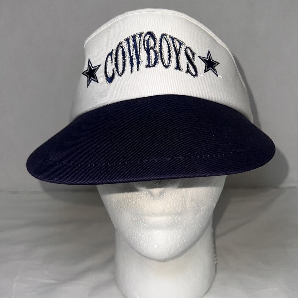 Dallas Cowboys NFL Visor Hat Adjustable Embroidered Logo Football Cap Vintage